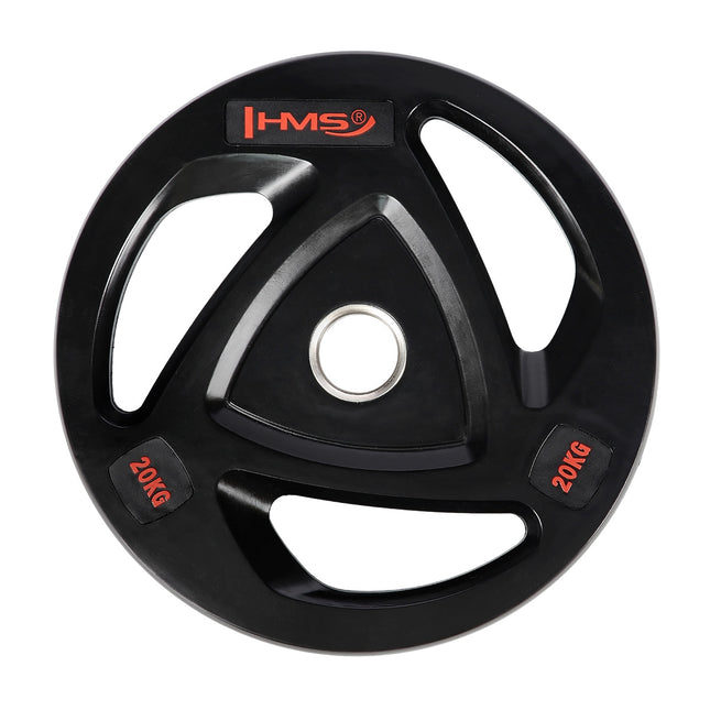 20 kg melns olimpiskais svara disks