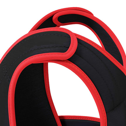 20 kg treniņu veste, svara veste ar dubultām siksnām, regulējama, spēka treniņiem, fitnesam, oksforda, metāls, smilšu krāsas, melna + sarkana, 60 x 50 cm