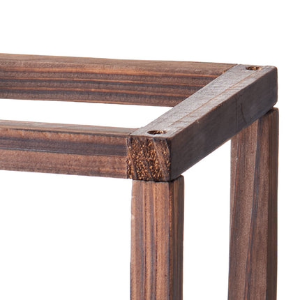 24-Pack Cedar Wood Wedding Lantern Candle Holders, Brown