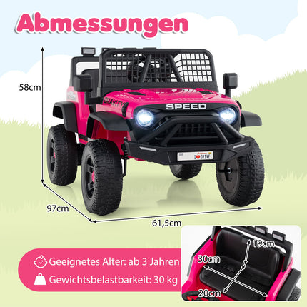 24 V elektriskā bērnu automašīna ar tālvadības pulti, mūziku, LED gaismām