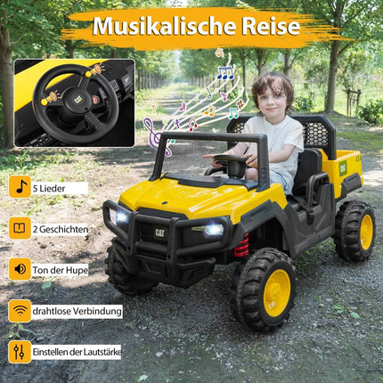 24 V bērnu elektriskais pašizgāzējs, 2 sēdvietas, tālvadības pults