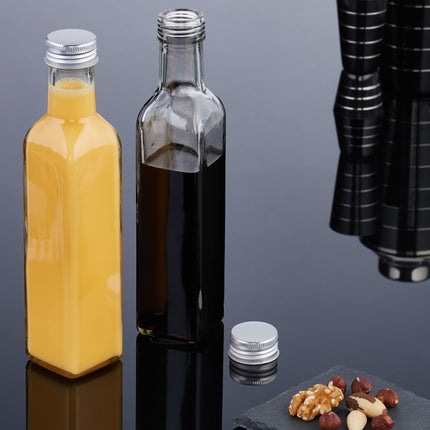 250 ml stikla pudeles liķierim, sulai, eļļai