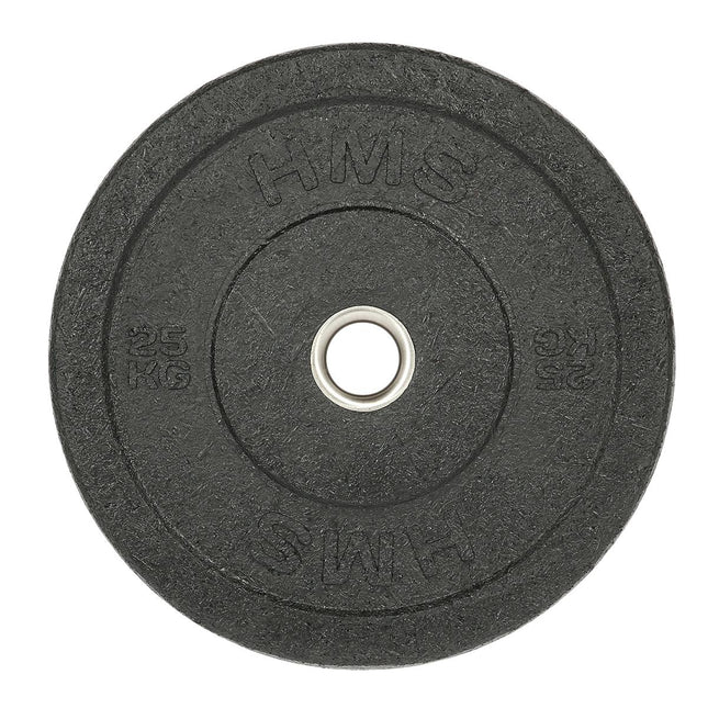 25 kg melnais olimpiskais bufera disks - svarcelšanai