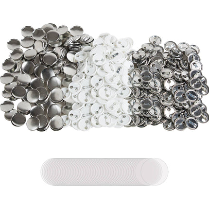 25mm Pinback Button Parts Kit, 500 Sets, 1 Inch