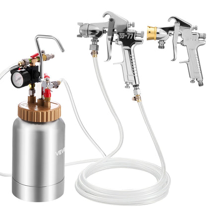 2L Pressure Pot Paint Sprayer Kit, 2 Guns 1.8 and 3.0mm
