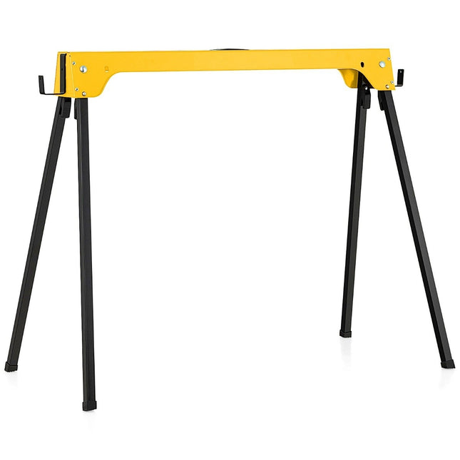 2 saliekamu zāģa zirgu kompaktais elektroinstrumentu statīvu komplekts 92 x 48 x 74 cm