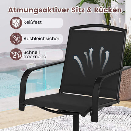 Divdaļīgi āra grozāmi šūpuļkrēsli, ātri žūstošs audums