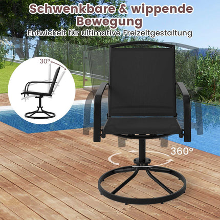 Divdaļīgi āra grozāmi šūpuļkrēsli, ātri žūstošs audums