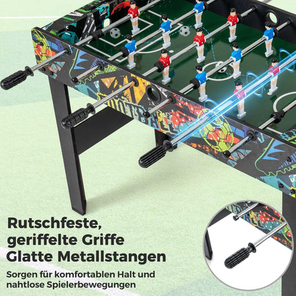 2-in-1 mini galda futbola galds, noņemamas kājas, 86 cm