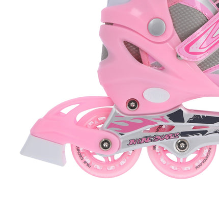 2-in-1 Pink Inline & Ice Skates, Size L (39-42)