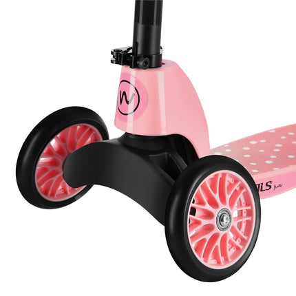2-in-1 rozā skrejritenis bērniem
