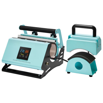 2-in-1 Tumbler and Hat Heat Press, 11–30oz, Temp Timer