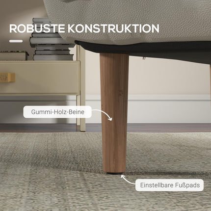 2-vienā atpūtas krēsls, regulējams relaksācijas krēsls un akcenta krēsls, grīdas krēsls ar spilvenu, mikrošķiedras audums, krēmkrāsas, līdz 120 kg