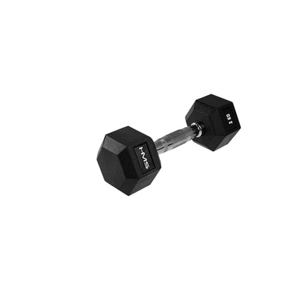 2 kg sešstūra hantele - ar gumijas pārklājumu