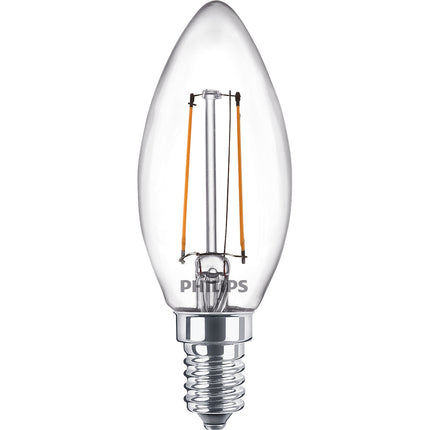2-pack LED E14 Crown 2W (25W) Clear 250lm