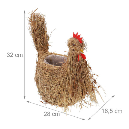 2x Chicken Flower Pot