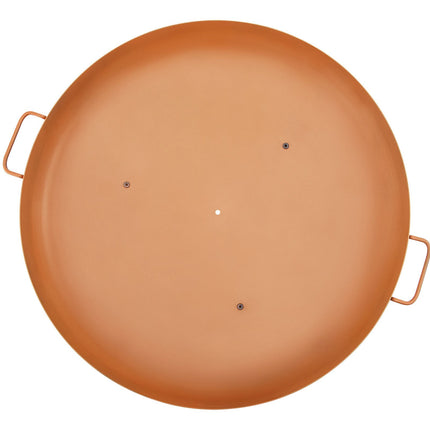 30-Inch Fire Pit Bowl, Carbon Steel, Drain Hole, Handles