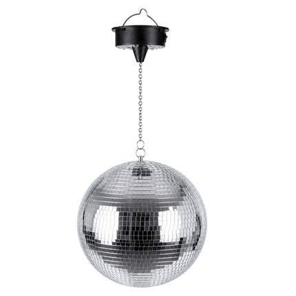 30 cm disko bumba ar motoru un LED gaismas efektiem