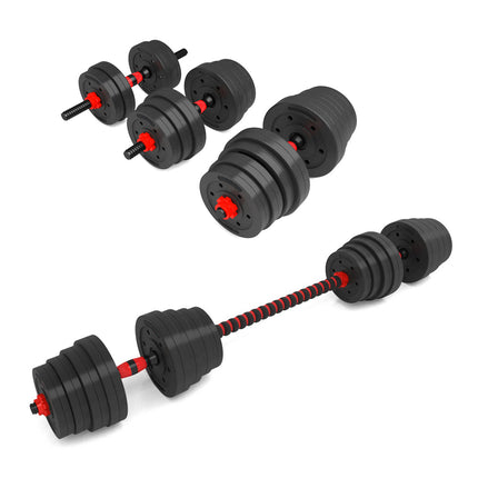 30 kg regulējams stieņa un hanteļu komplekts