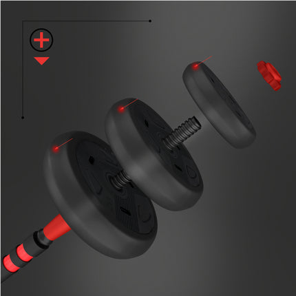 30 kg regulējams hanteļu komplekts, 6 vienā