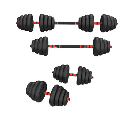30 kg regulējams hanteļu komplekts, 6 vienā