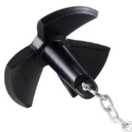 30 lb Mushroom Boat Anchor, Vinyl-Coated Cast Iron