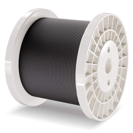 316 Stainless Wire Rope Kit 1/8 In 500 Ft, Cutter, Gloves