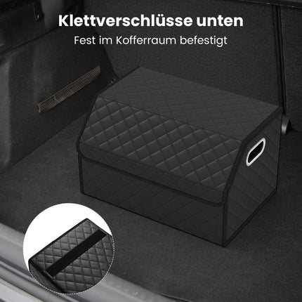 35 litru salokāms automašīnas bagāžnieka organizators ar vāku un nodalījumu