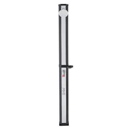 35L Solar Heated Outdoor Shower, Foot Faucet, Hot Cold