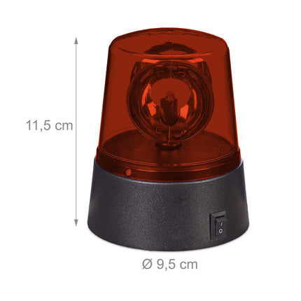 360° rotējošas LED ballīšu gaismas - sarkana, zila, dzeltena