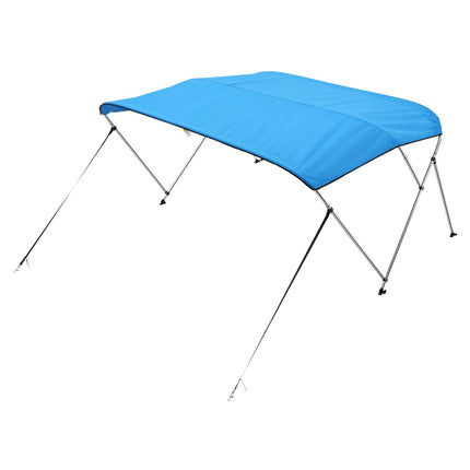 3 Bow Boat Bimini Top, 600D Polyester, Aluminum Frame