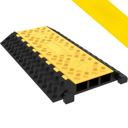 3-Channel Cable Protector Ramp, 6600 lb, 37 x 20 in