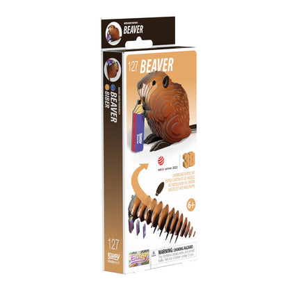3D kartona modeļu komplekts — Beaver Design radošai būvniecībai
