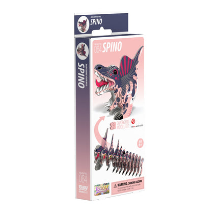 3D kartona modeļa komplekts - spinozaura dinozaura salikšanas komplekts