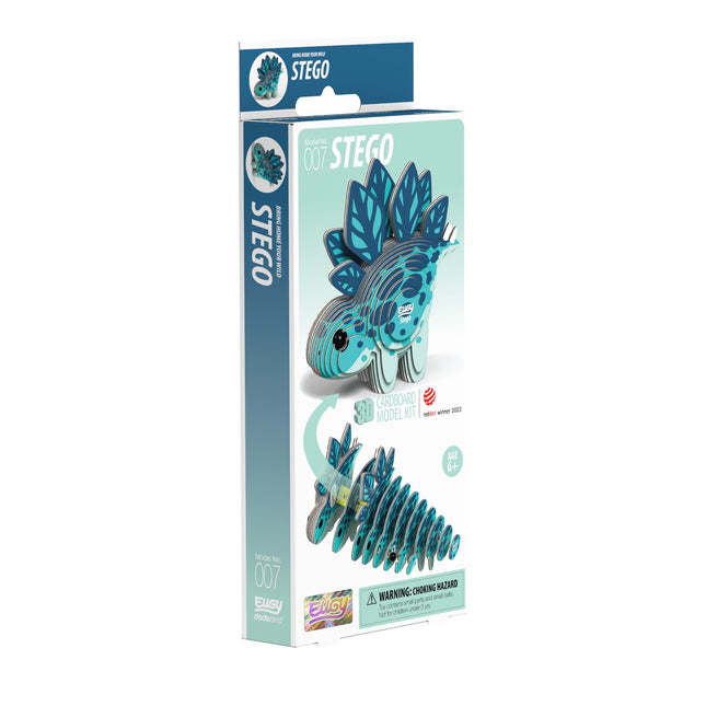 3D kartona modeļa komplekts - Stegosaurus dinozaurs