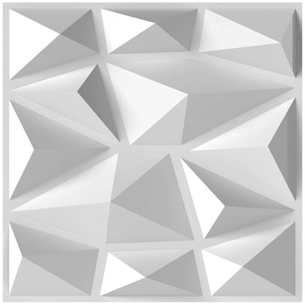3D sienas paneļi, romba raksts, 50 gab. iepakojumā, 4,5 m² pārklājums
