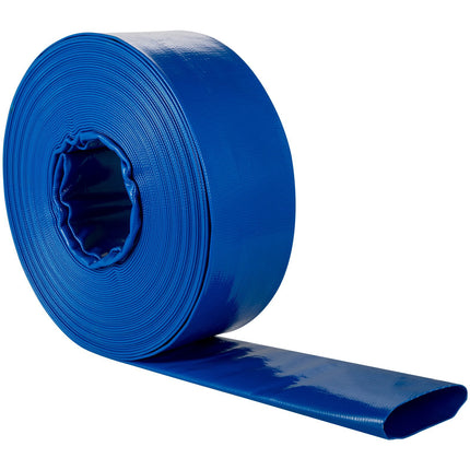 3 Inch PVC Lay Flat Discharge Hose, 32 m With Clamps