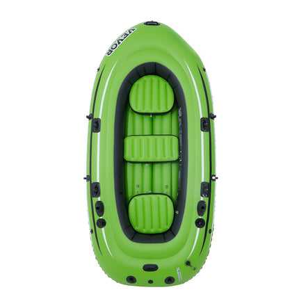 3-Person Inflatable Fishing Boat, 1100 lb, Oars & Pump