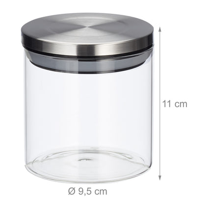 3 uzglabāšanas burkas pa 380 ml