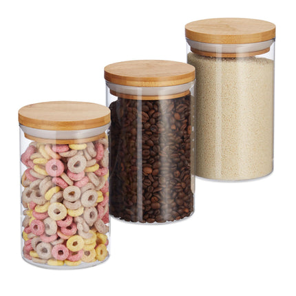 3 uzglabāšanas burkas pa 800 ml