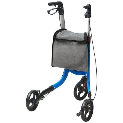 3-Wheel Rollator Walker, Foldable Aluminum, 260 lb