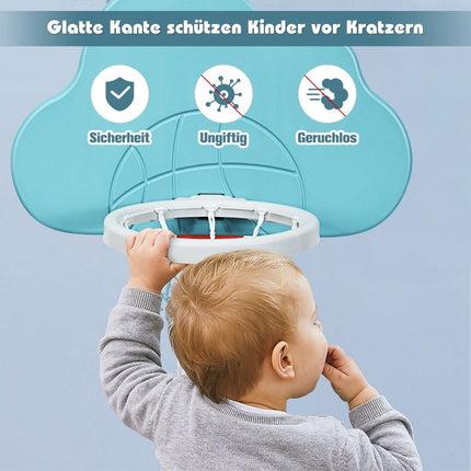 3 vienā regulējams bērnu sporta komplekts: basketbols, futbols, golfs