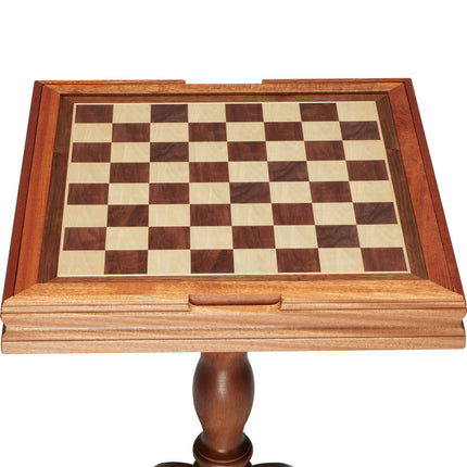 3-in-1 Chess Checkers Backgammon Table, 18-Inch Wood
