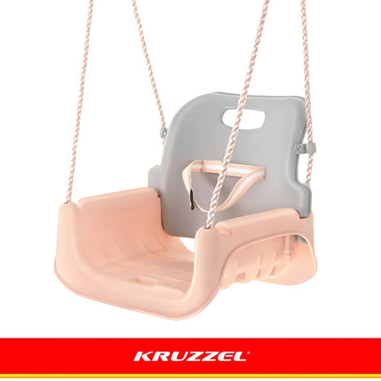 3-vienā bērnu šūpoles, regulējamas virves, 30 kg celtspēja