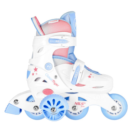 3-in-1 Inline/Quad Skates, White, Size XS (26-29)