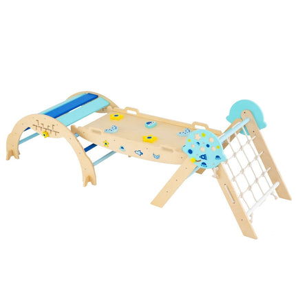 Montessori kāpšanas komplekts 3 vienā ar rampu un arku