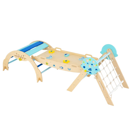 Montessori kāpšanas komplekts 3 vienā ar rampu un arku