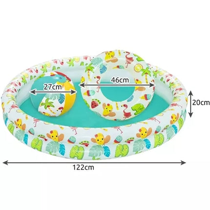 3in1 piepūšamais baseins bērniem BESTWAY 51124