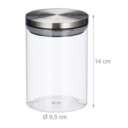 3 stikla burkas ar vākiem pa 600 ml, iepakojumā