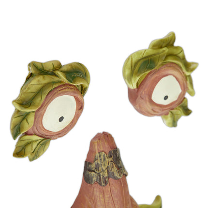 Trīsdaļīgs koka sejas vecais vīrs